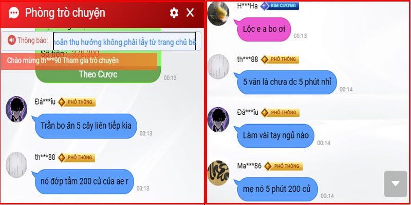 Tài khoản Trần Bo đánh Tài xỉu 30 giây QH88 ăn đậm 200 triệu nhờ bí kíp bình tĩnh 2 Anh em trong nhóm chat khá bất ngờ khi Trần Bo lụm tiền