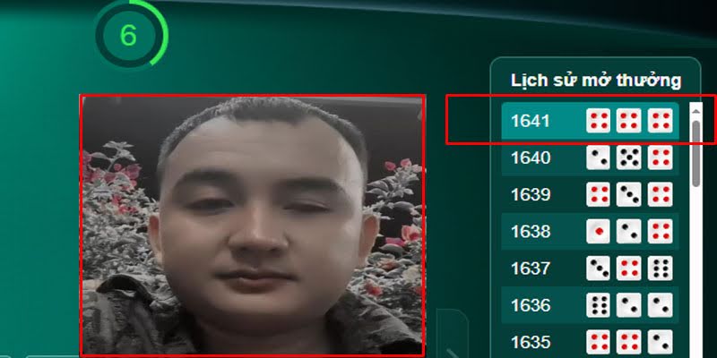 Anh Hùng Thái chiến thắng trong phiên cược Sicbo số 1641