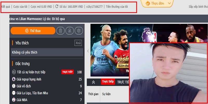 Người chơi Trần Phú Cược thể thao BTi QH88 được nhận nóng 100 triệu nhờ kỹ năng Soi đỉnh 1 Anh Trần Phú cùng tài khoản vừa thắng cược thể thao BTI