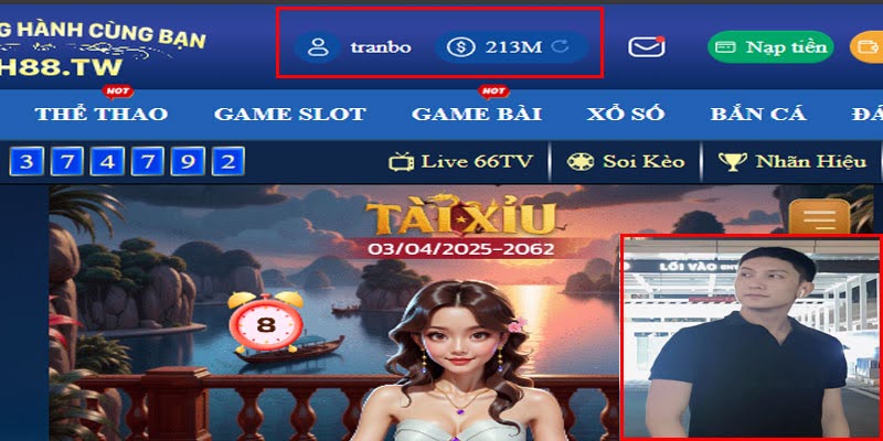 Tài khoản Trần Bo đánh Tài xỉu 30 giây QH88 ăn đậm 200 triệu nhờ bí kíp bình tĩnh 1 Trần Bo và tài khoản chiến thắng Tài xỉu 30s QH88